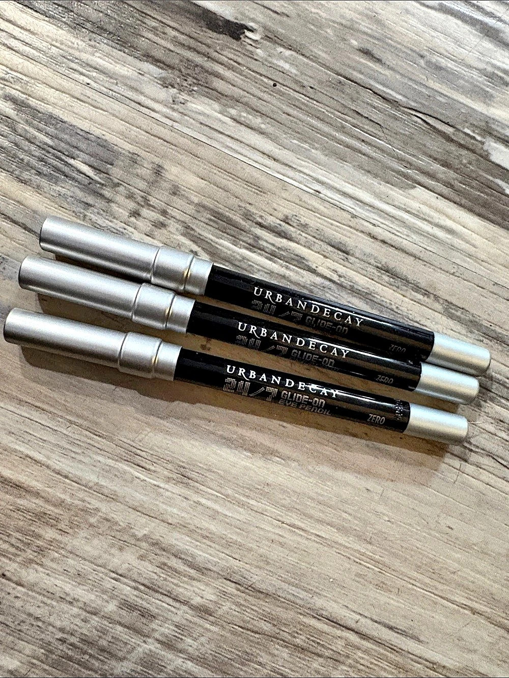 Urban Decay 24/7 Glide-On Eye Pencil Black Eyeliner 3-Piece Set NWT